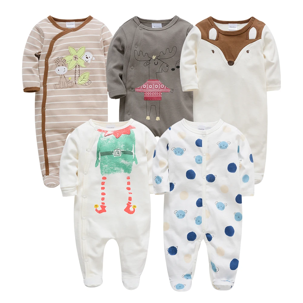 Mono de manga larga para bebé Kavkas manga larga Otoño Invierno 3 M 6 m 9 m 12 m recién nacido bebé niño niña monos ropa de cama Mono de manga larga para bebé Kavkas manga larga Otoño Invierno 3 M 6 m 9 m 12 m recién nacido bebé niño niña monos ropa de cama