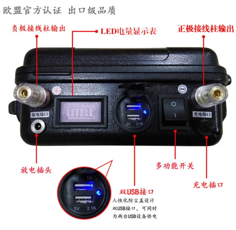 Портативный 12 v 60ah литий-ионный аккумулятор 12 v 18650 bateria+ 5A зарядное устройство 2 USB порта для LCTV дорожные знаки инвертор