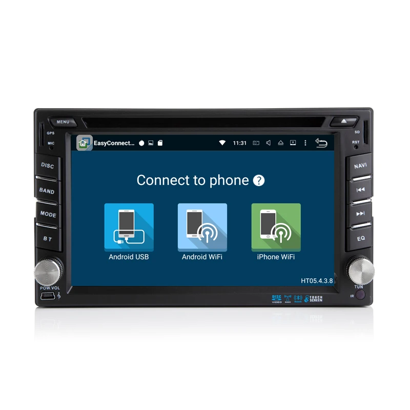 Excellent DSP 6.2" 4G+32G Android 9.0 Universal Car DVD Audio Stereo GPS Navigation Double 2 Din HD Head Unit Multimedia Player 178*100mm 5
