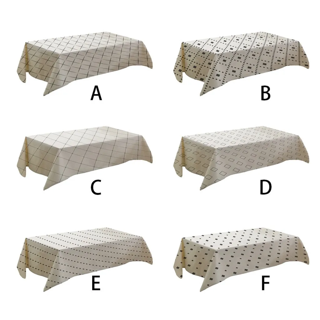 Декоративная скатерть товары для дома простой tabletablecloth для Кухня декоративный обеденный стол крышка# G9