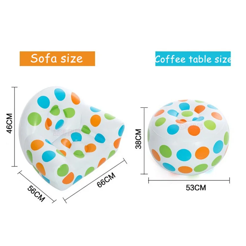 1set Kids Inflatable Chair Lounger Sofa Chairs outdoor Pouf Puff Seat Living Room Furniture Seat Chair with Inflator Pump