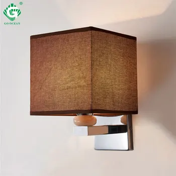 

Modern Painted Indoor Wall Lamps Coffee Wall Mounted Bed room Bathroom Lighting E27 Led Bulb Luminaire Sconce Lights with switch