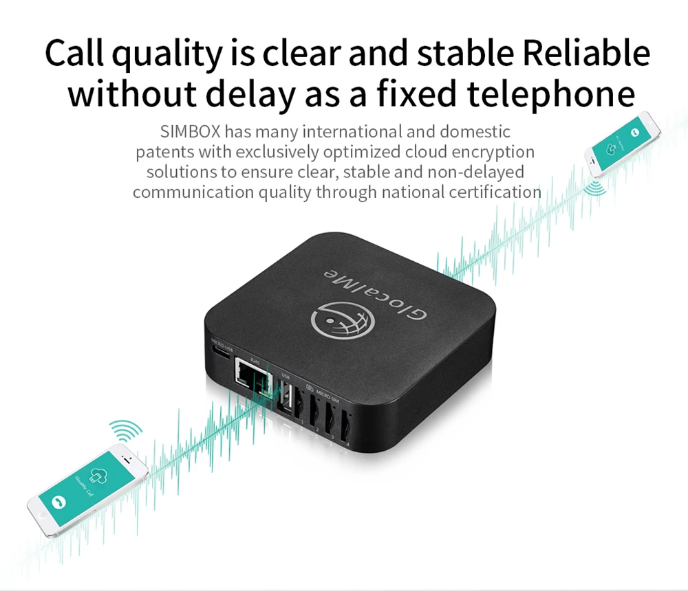 4G SIMBOX 4SIM Dual Standby No Roaming abroad for