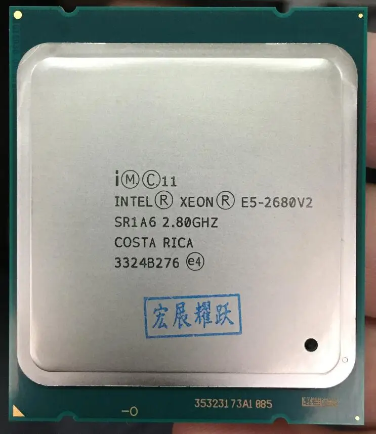 Procesador Intel Xeon E5 2680 V2 CPU 2.8 LGA 2011 SR1A6 diez núcleos ...