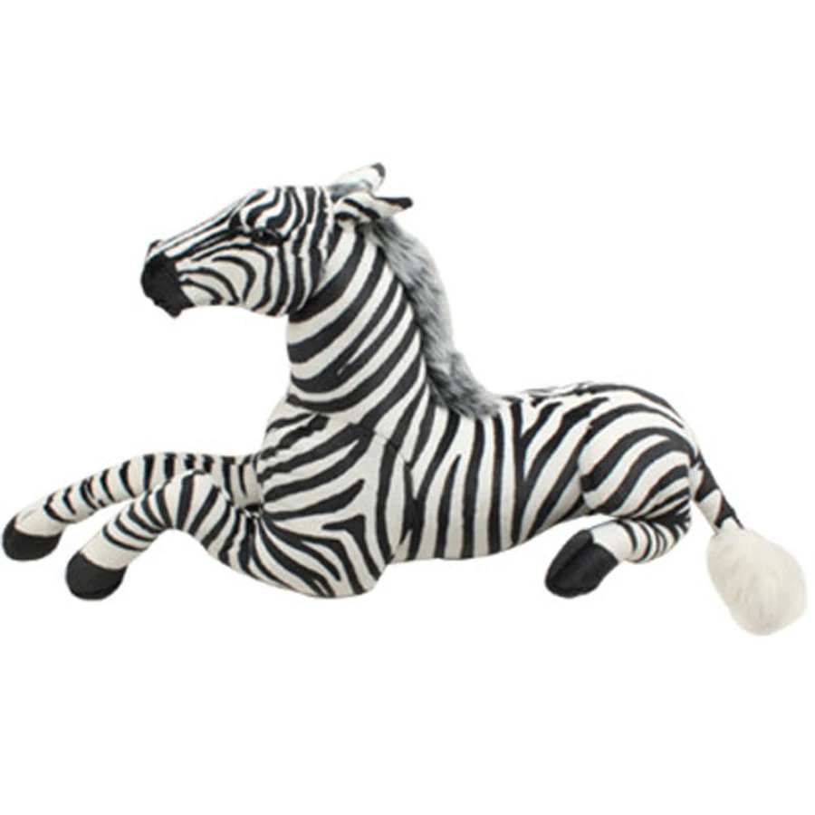 De peluche De simulación Animal muñeca grande juguetes De peluche cebra gigante cojines Peluches Juguetes para los niños Cavalo De Brinquedo regalo 80G0308