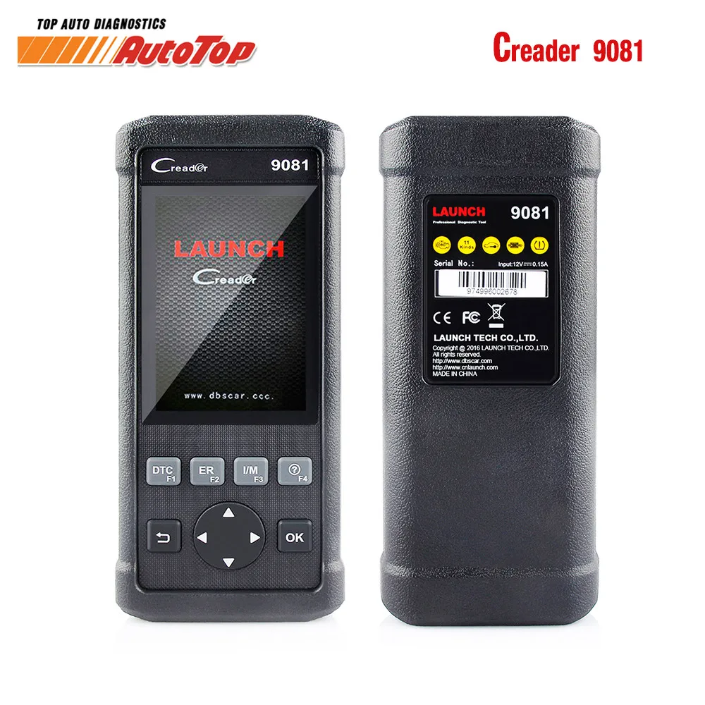 Автосканер 9081 ODB2 100% оригинальный Launch Creader с ABS SRS TPMS Oil EPB DPF ODB OBD2 CR9081 OBD инструмент