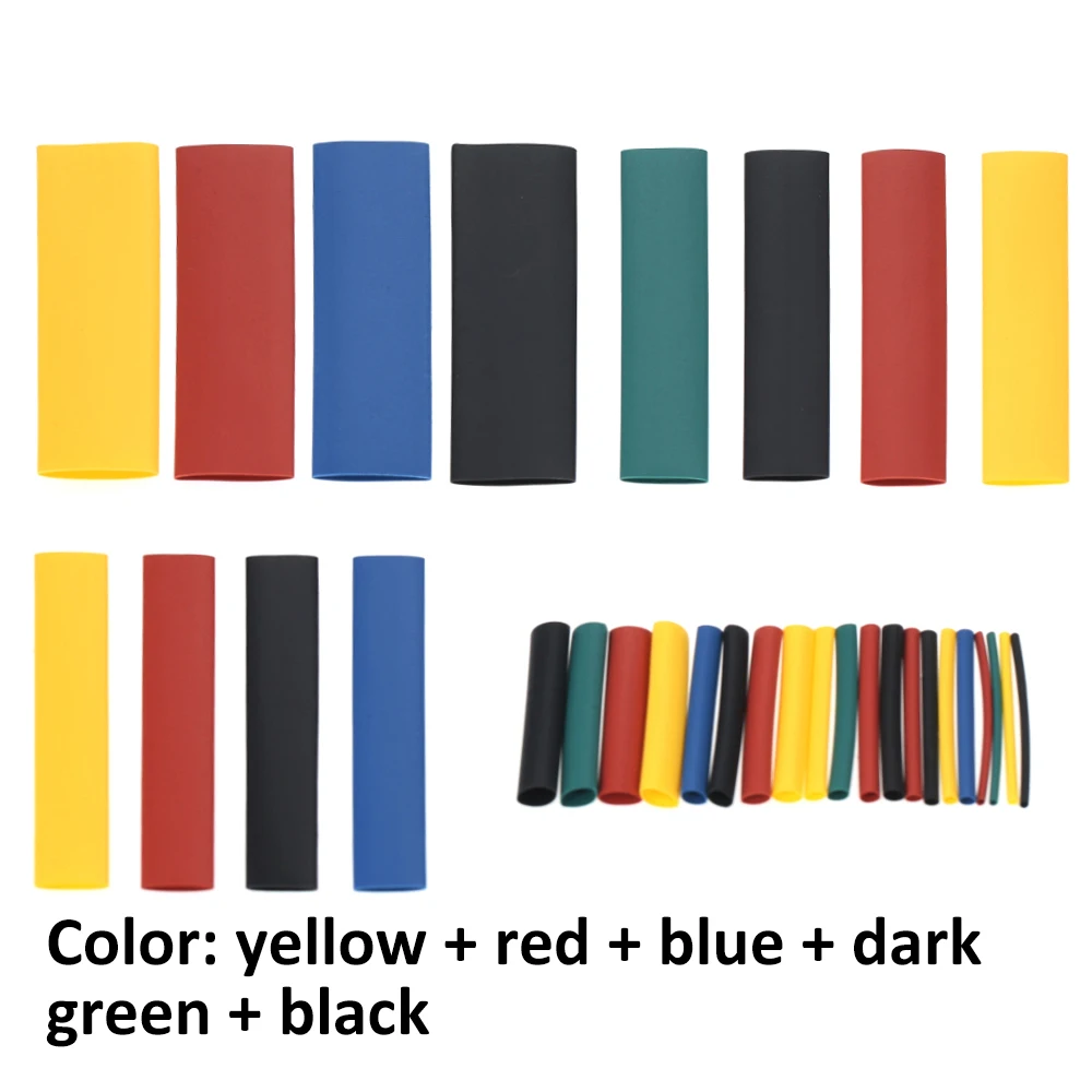 

328pcs/164pcs Electrical Cable Tube Kits Colorful Polyolefin Heat Shrink Tubing Tube 8 Sizes Colorful Cable Sleeve Wrap Wire Set