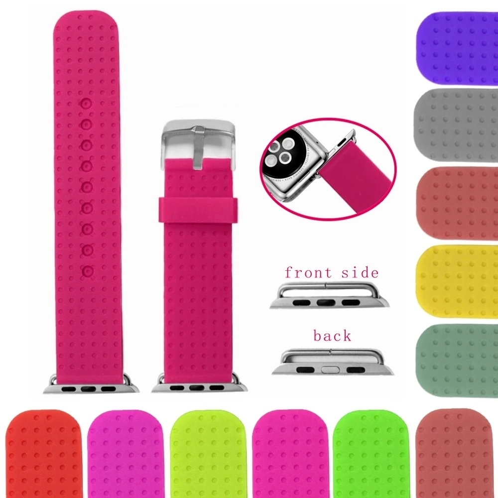 

38mm Magenta Color Silicone Watch Band Replacement for Apple iWatch WB1103E38JB