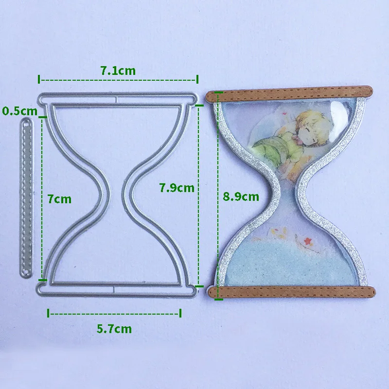 Штампы для скрапбукинга песочные часы рама металлические режущие штампы Новинка ремесло высечки тиснение трафарет бумажный шейкер для изготовления карт DIY