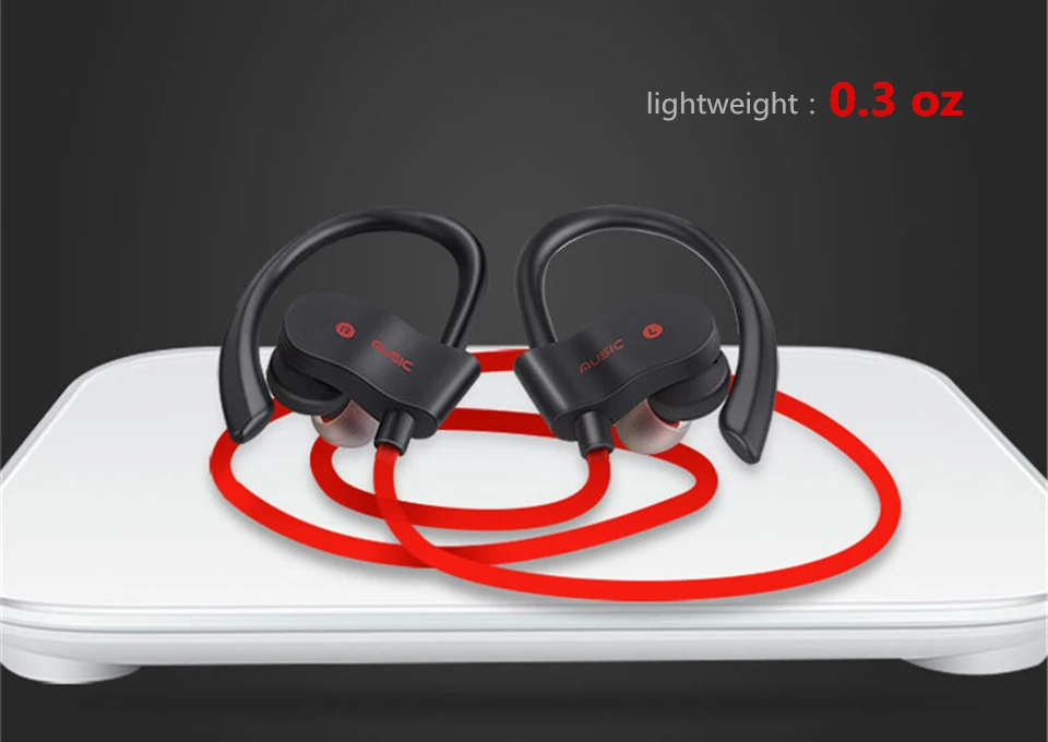  FineBorn Waterproof Sports Wireless Bluetooth Earphone for Phone Handsfree Bluetooth Headphone with Mic Stereo Bass Gym Earbud  (16)