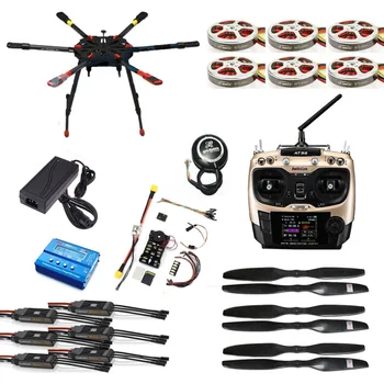 

Full Set Tarot X6 Hexacopter GPS Drone Aircraft Kit 6-Axis TL6X001 PX4 32 Bits Flight Controller AT9S Transmitter