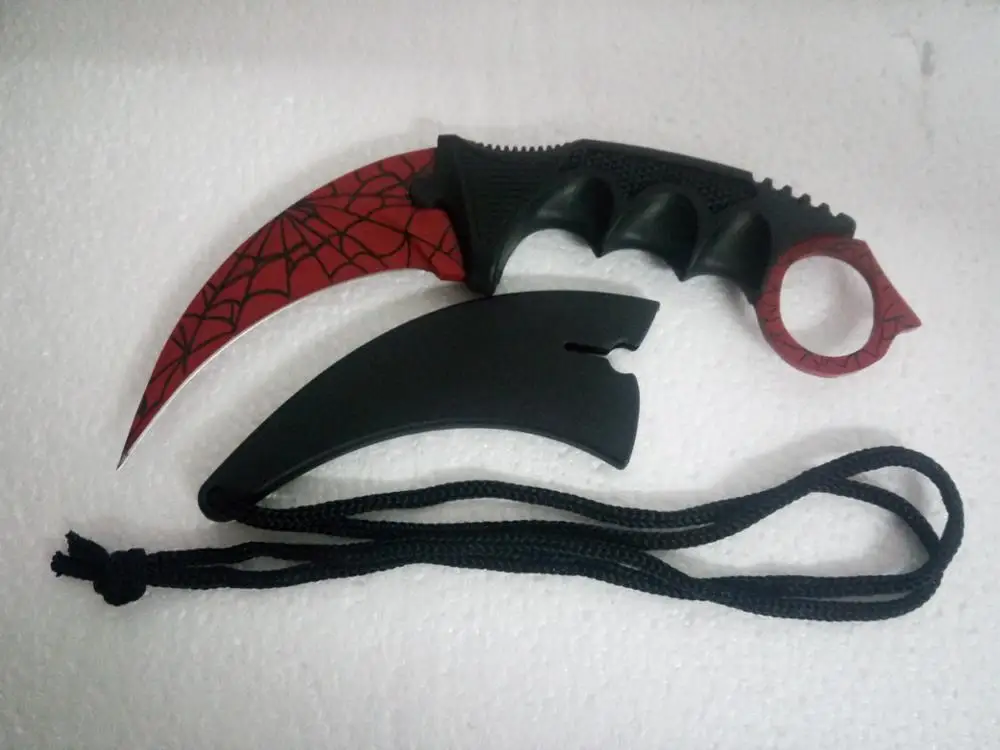 

CS GO Counter Strike Karambit Knife handmade hunting knives Fighting Claw Knife tactical survival pocket Neck knife camping tool