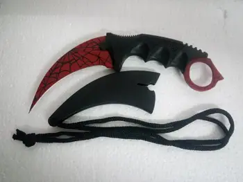 

CS GO Counter Strike Karambit Knife handmade hunting knives Fighting Claw Knife tactical survival pocket Neck knife camping tool