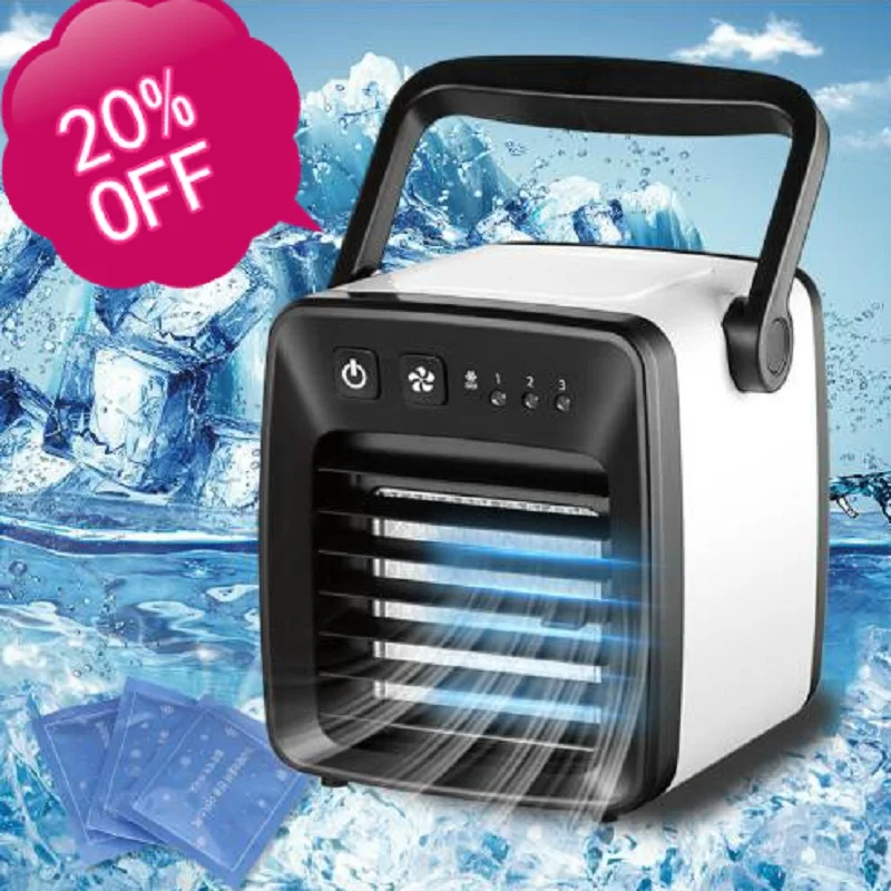 

Portable Mini Air Cooler Fan Air Personal Cooler Portable Air Conditioner Device Cooling Humidifier Cleaner Room Office Fan