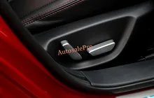 Coches izquierda Cromo Mate Botón de Ajuste de Ajuste de La Cubierta de Asiento de Coche Para Mazda 6 M6 Atenza 2013 2014 2015