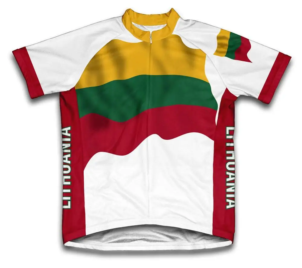 Для мужчин Велоспорт трикотаж топы Racing Велосипедная форма Ropa Ciclismo короткий рукав горный велосипед трикотаж рубашка Майо Ciclismo - Цвет: Lithuania