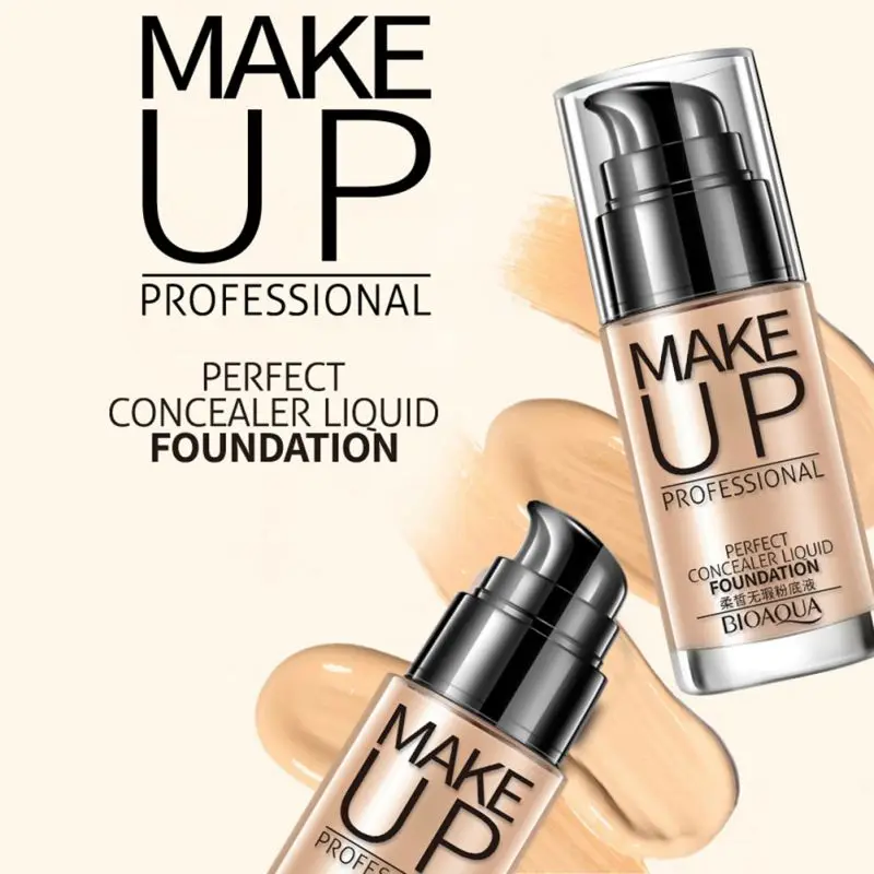 Макияж лица основа contour Pro maquiagem лица BB крем консилер Foundation Shake отбеливающий чехол