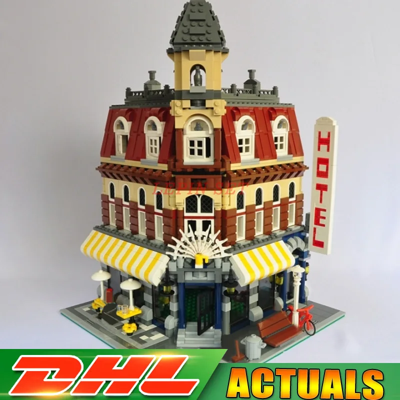 

2018 New creative 2133Pcs LEPIN 15002 Cafe Corner Model Building Kits Blocks Kid Toy Gift Compatible Legoings gifts 10182