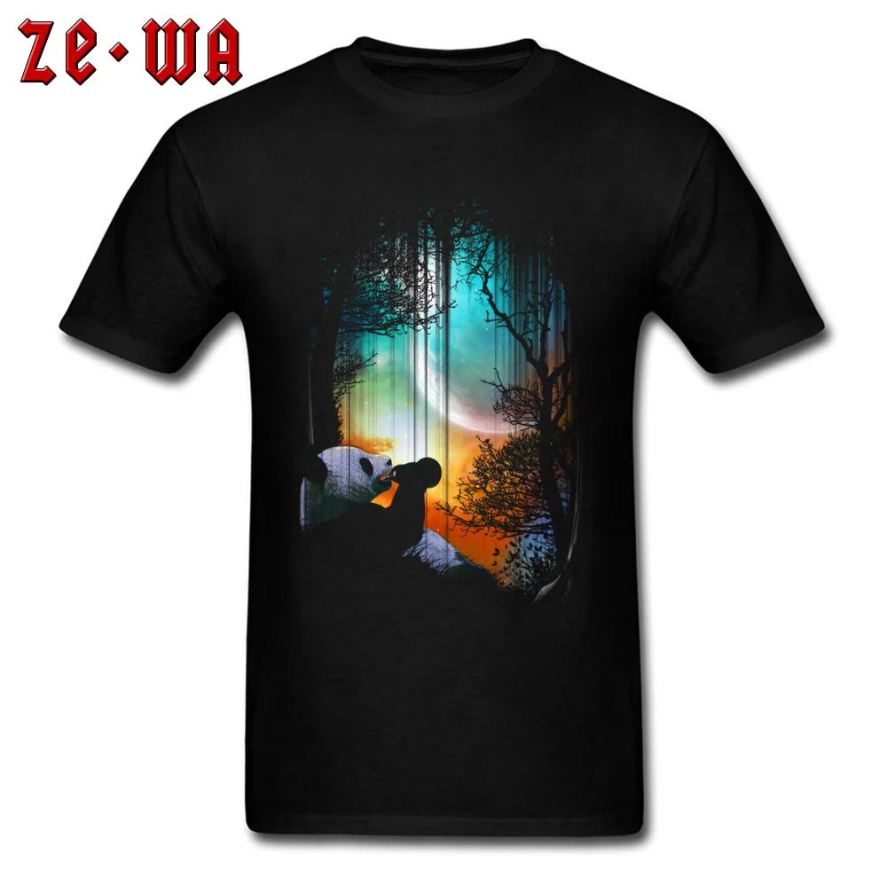  Casual Tops Shirts Cute Short Sleeve Men`s T Shirts TpicOriginaltitle Summer Thanksgiving Day Tee-Shirt Crew Neck Drunken Panda black