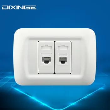 

Italian standard 118 PC panel Italian Telephone Network outlet 16A Italian standard Double Telephone Network socket