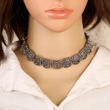 Lovbeafas модные браслеты богемное ожерелье чокер Цепочки и ожерелья массивные ювелирные украшения Для женщин Винтаж Gypsy Этническая Цепочки и ожерелья Для женщин