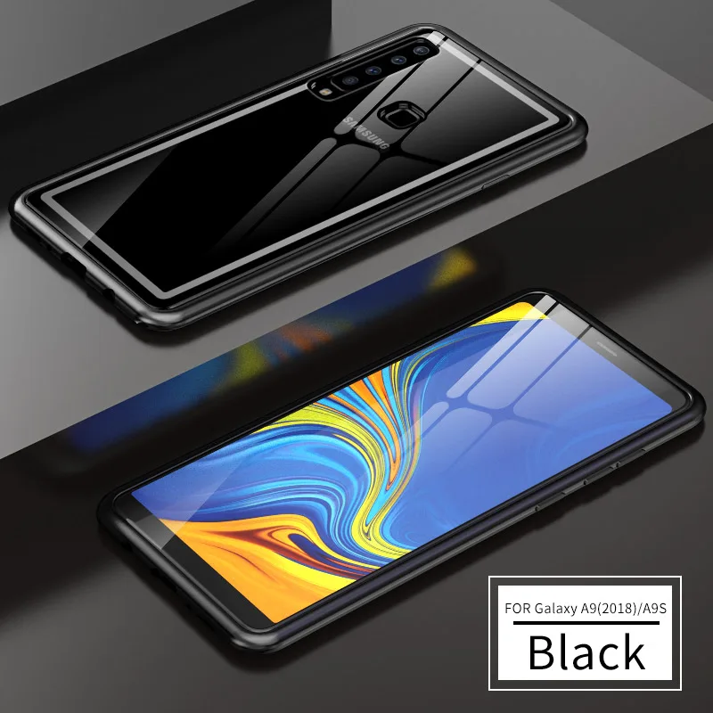Роскошный Алюминиевый металлический чехол-бампер для Samsung Galaxy A8 2019 A9S прозрачная
