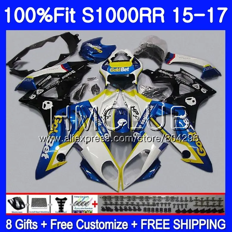 

Injection mold For BMW S 1000RR S1000 RR S1000RR 15 16 17 Blue black ! Bodywork 118HM.21 S 1000 RR 2015 2016 2017 Fairings Body
