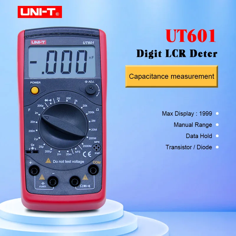 UNI T UT601 цифровой емкостный револьвер Омметр конденсаторный резистор с диодом и