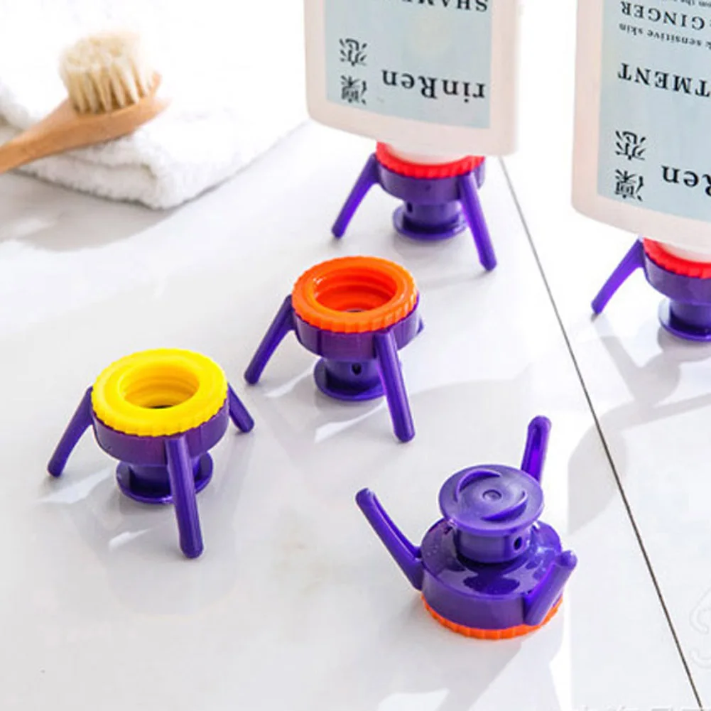 6pcs Inverted Shower Gel Shampoo Leakproof Bottle Caps Soap Dispenser
