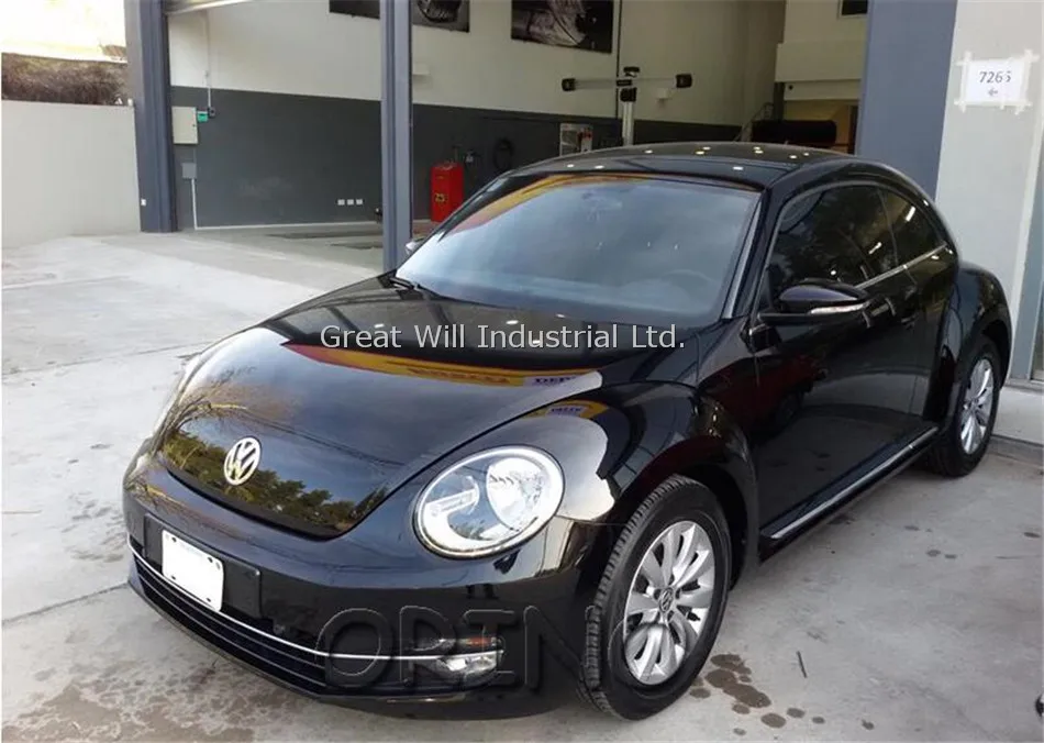 

Glossy Black Vinyl Wrap Film With Air Bubble Free Shiny Black Gloss Car Wrap Covering Style Size 1.52x30m/Roll Free Ship