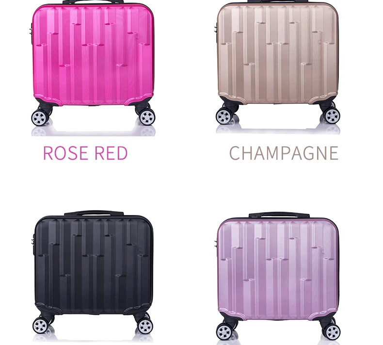 Мультяшный 18 дюймовый чемодан на колесиках для мужчин и женщин, мини-багаж на колесиках, Студенческая модная тележка, сумка-интернат, дорожная сумка