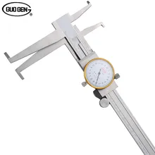 Big discount GUOGEN Inside Groove 9-150mm Dial Caliper Stainless Steel Long Claws Inner Vernier Calipers Measuring Tools