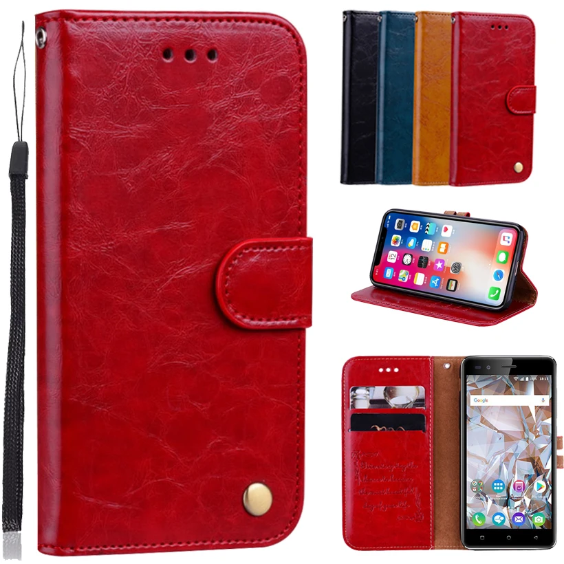 

Newest Wallet Case For BQ BQ-5054 Crystal Book Case Back Cover Case 5.0 "100% Special PU Leather Flip Cover Phone Bag B01