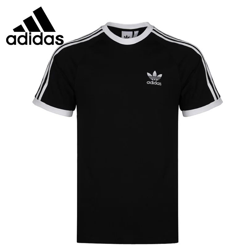Мужская футболка с короткими рукавами Adidas Originals черно белая спортивная в 3