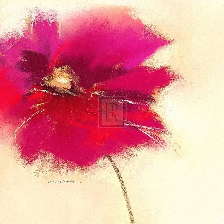 Poppy Power II Poster Print by Marilyn Robertson (20 x 20)