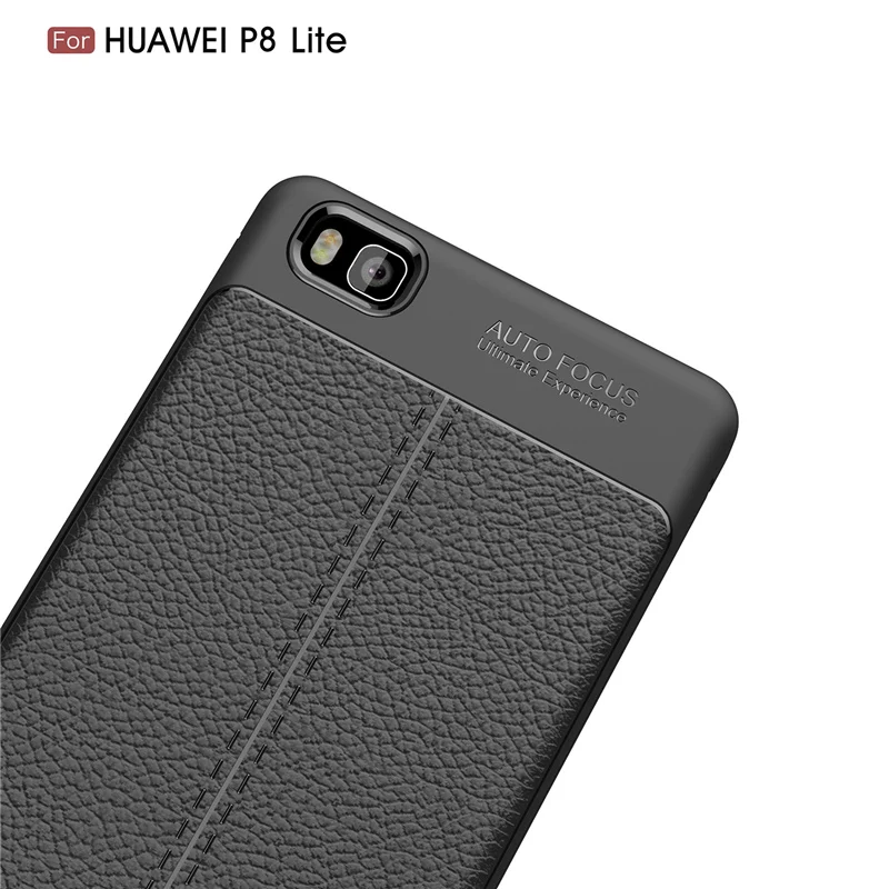 Litchi cortex silicone case for Huawei P8 lite  (5)