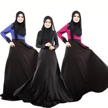 Fashion abaya islamic adult long clothing for nationality colorized women fashion women adult long dress