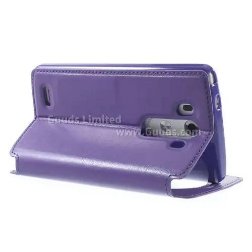 Roar Korea Noble Quick Circle Leather Flip Cover for LG G3 D850 D855 LS990 - Purple