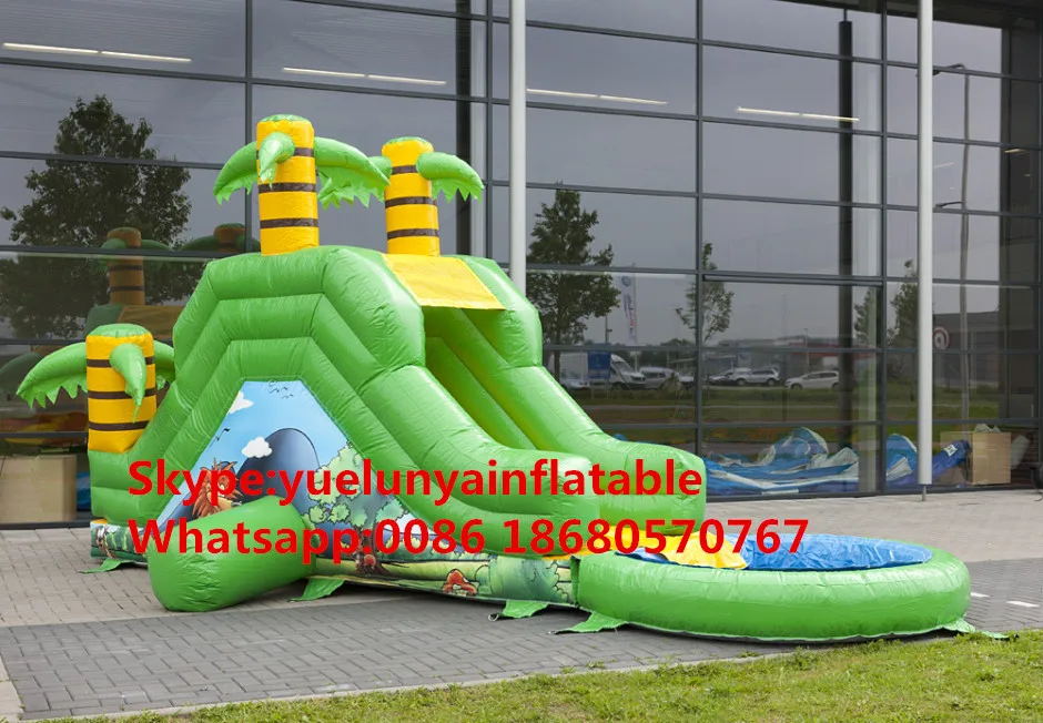 (Китай Гуанчжоу) производители продают надувные горки для бассейна в джунглях |