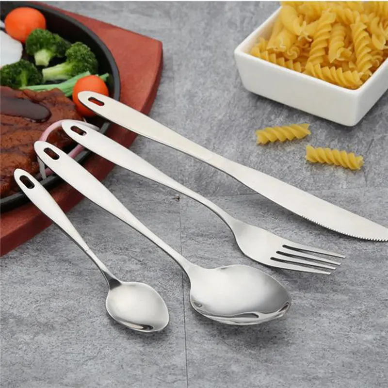 4 Pcs/Set Cutlery Set Tableware Kit Household utensils Stainless Steel
