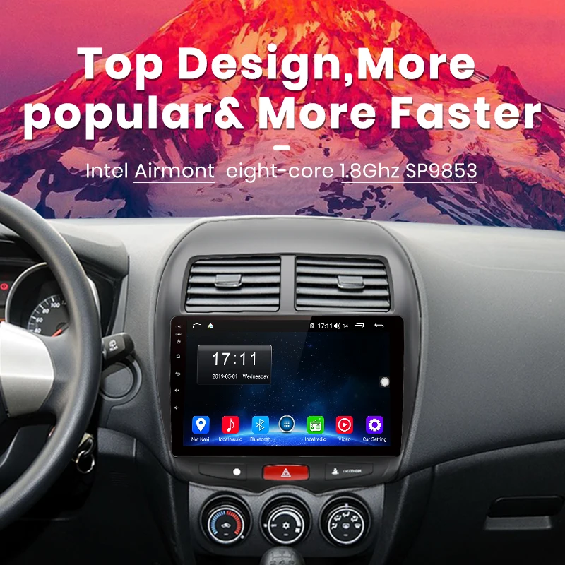 Excellent Junsun 4G+64G CarPlay DSP Android 8.1 Car Radio Multimedia Stereo Audio Player GPS 2 Din For Mitsubishi ASX 2010-2018 no DVD 1