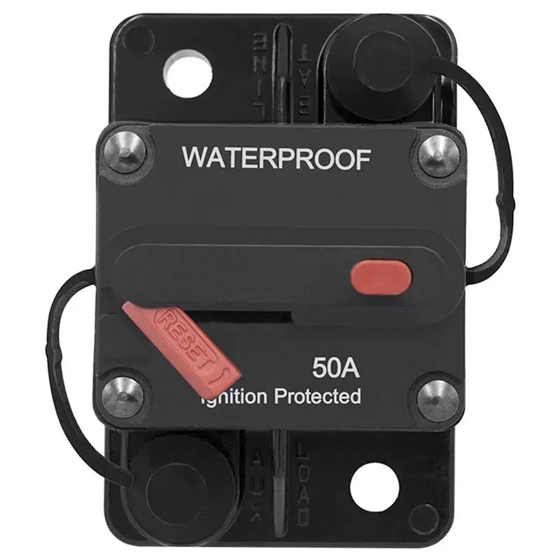 

New Auto Circuit Breaker Recoverable Breaker Direct Current High Current Audio Refit Switch Recovered Manually Automatic reset