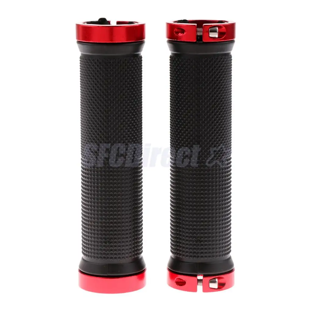 1 Pair Handlebar Grips Bicycle MTB BMX Road Mountain Bike Handle Double Lock on Stainless Steel Bike Handlebar Hand Cover