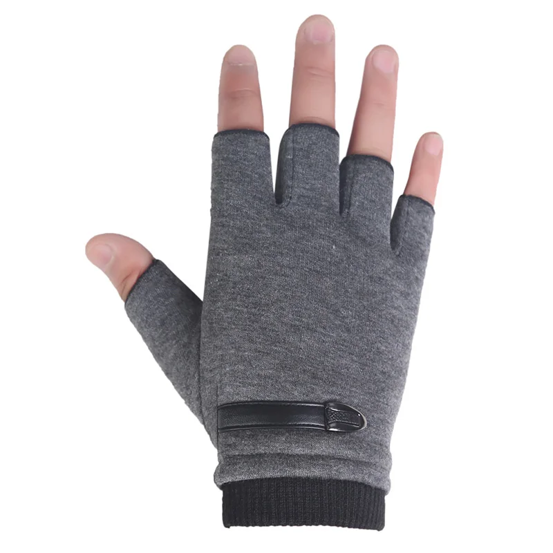 

Winter Cycling Gloves Half Finger Men Women Thermal plus velvet Ski Gloves Touch Screen Outdoor Sport Motorcycling Glove