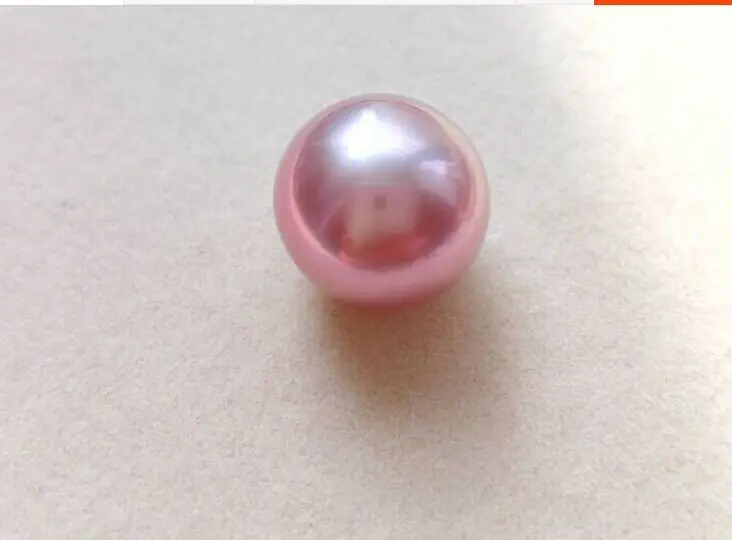 

elegant 10-11mm AAAA PERFECT ROUND SOUTH SEA LAVENDER LOOSE PEARL HALF DRILLED