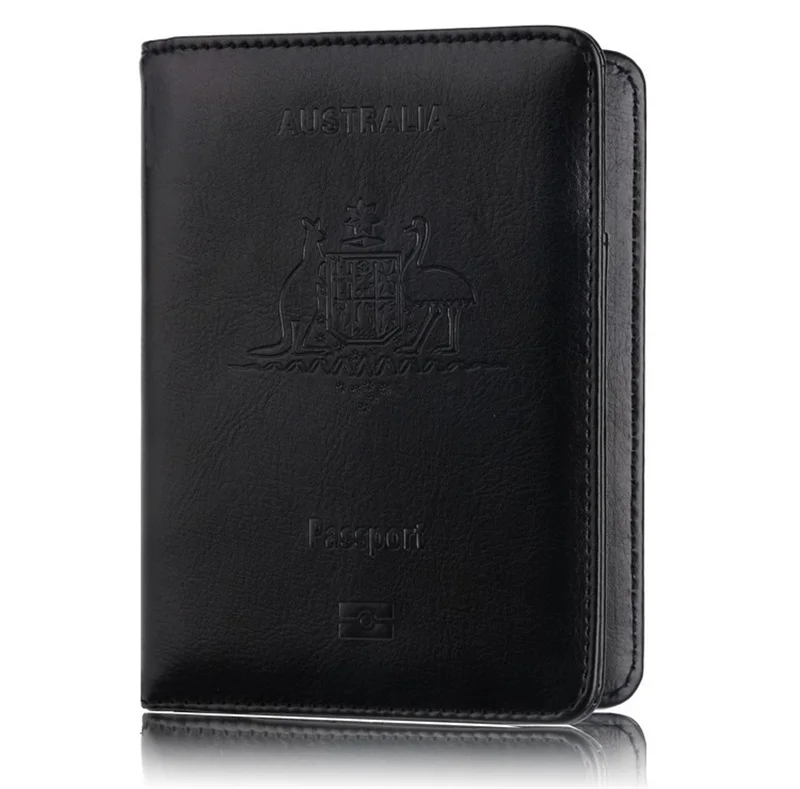 Лидер продаж заграничного паспорта чехол для смартфона с держателем чехол для Австралии Кожаная Обложка для паспорта для Бизнес кредитной