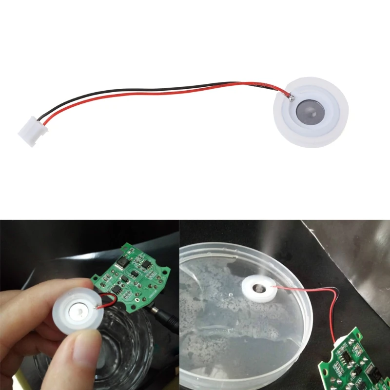 D16mm 1.7MHz/2.4MHz/113KHz Ultrasonic Mist Maker Atomizing Transducer Ceramic Humidifier 2