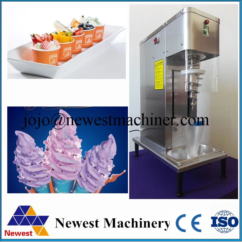 Buy CE approve frozen yogurt blender fruits soft ice cream mixing maker machine