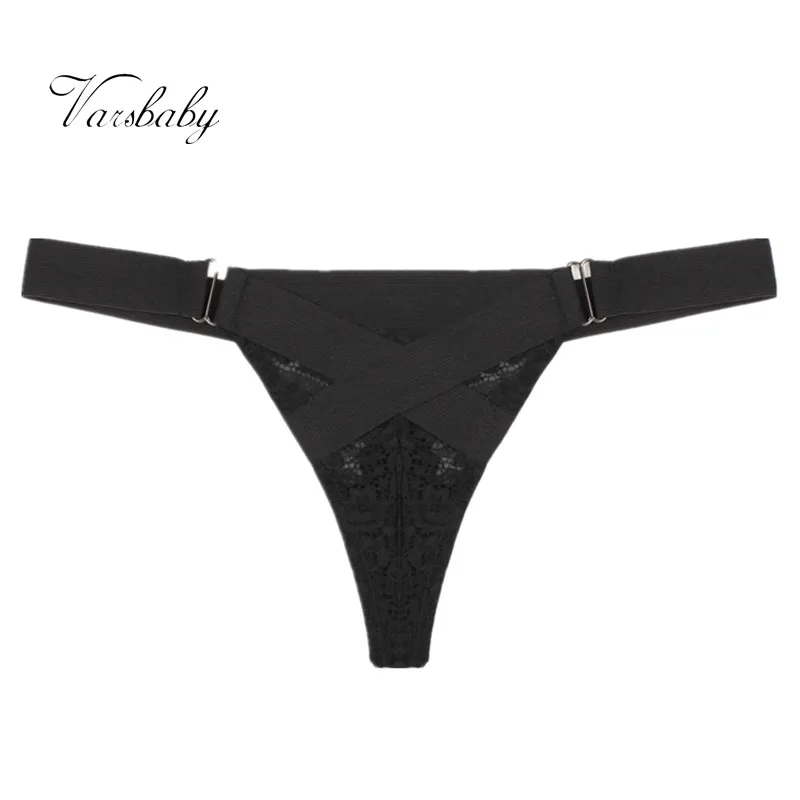 Varsbaby Women's Sexy Solid Underwear Ladies Low-Rise G-String Hot Sequined Panties