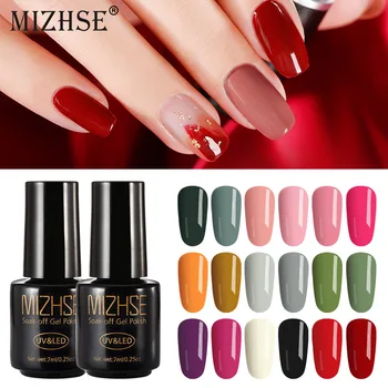 

MIZHSE 7ml UV Nail Gel Polish Set All For Manicure Semi Permanent Vernis Top Coat UV Primer Base for Nail Art Gel Nails